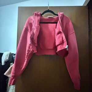 Elwood clothing crop babydoll hoodie